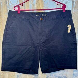 Old Navy Blue Flat Front Shorts Versatile Style